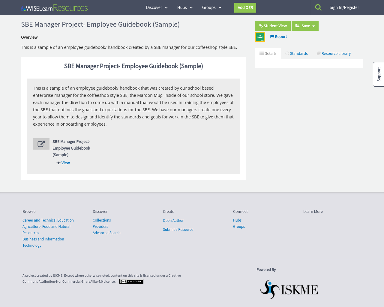 Manager Guidebook Sample SBE Manager Project- Employee Guidebook (Sample) | WISELearn Resources