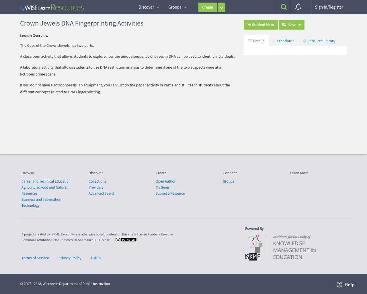Crown Jewels DNA Fingerprinting Activities | WISELearn Resources
