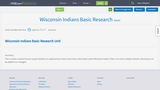 Wisconsin Indians Basic Research
