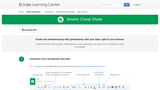 Sheets Cheat Sheet – Google Learning Center