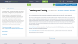 Chemistry and Cooking