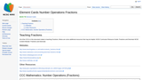 Element Cards Number Operations Fractions Element Cards Number Operations Fractions