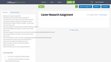 Career Research Project using the BLS website