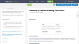 Chemistry & Creation of Making Plastic Parts