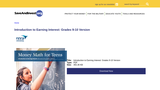 Introduction to Earning Interest: Grades 9-10 Version
