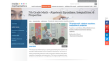 Algebraic Equations, Inequalities, and Properties Algebraic Equations, Inequalities, and Properties