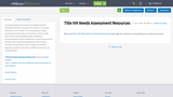 Title IVA Needs Assessment Resources Title IVA Needs Assessment Resources