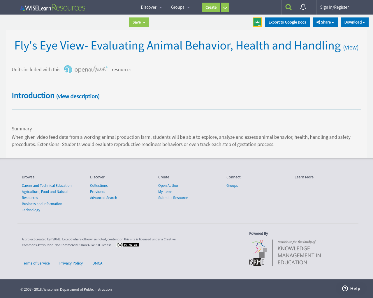 Fly's Eye View Evaluating Animal Behavior, Health and Handling
